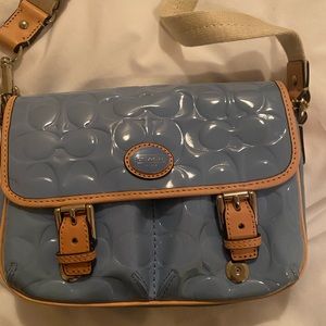 Coach baby blue crossbody bag